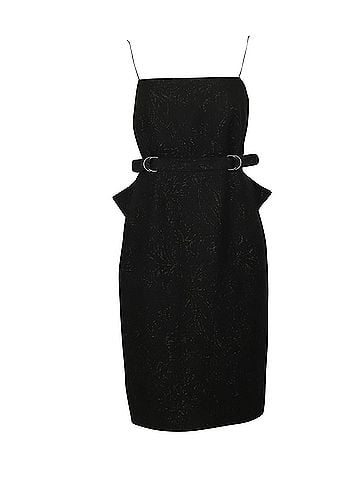Bottega Veneta Bottega Veneta Belted Shift Dress in Black Viscose (view 1)