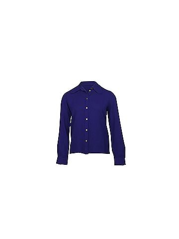 Chloé Chloe Button Down Blouse in Purple Silk (view 1)