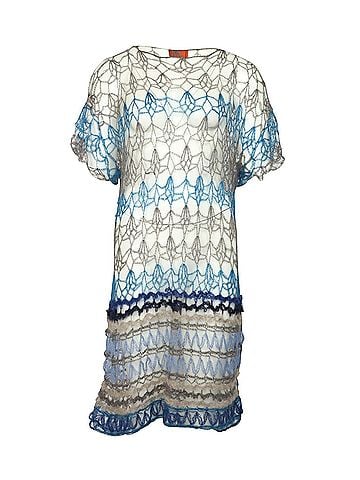 Missoni Missoni Knitted Beach Dress in Multicolor Wool (view 1)