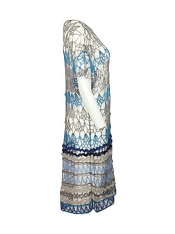 Missoni Missoni Knitted Beach Dress in Multicolor Wool (view 2)