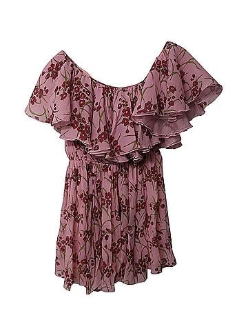 Giambattista Valli Giambattista Valli One Shoulder Mini Dress in Floral Print Silk (view 1)