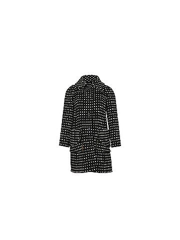 Diane von Furstenberg Diane Von Furstenberg Polka Dot Trench Coat in Black Wool (view 1)