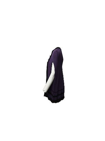 Temperley LONDON Temperley London Knitted Cape in Purple Cotton (view 2)