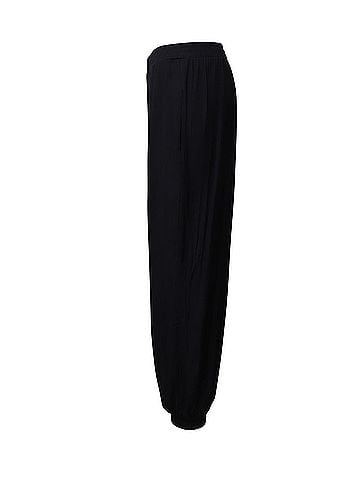 Lanvin Lanvin Elastic Waist Trousers in Navy Blue Polyester (view 2)