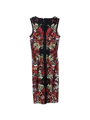 Roberto Cavalli Roberto Cavalli Printed Sheath Dress in Multicolor Viscose (view 2)