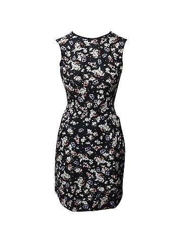 Erdem Erdem Floral Slim Fit Dress in Multicolor Cotton (view 1)