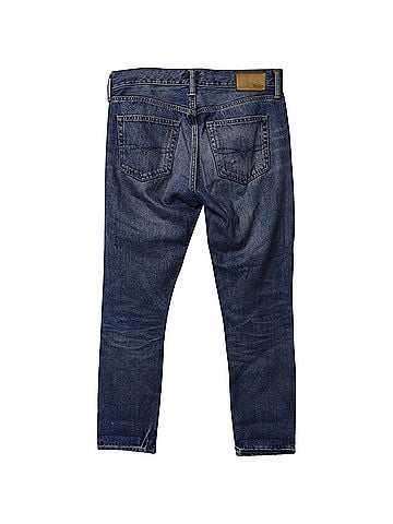 Ralph Lauren Polo Ralph Lauren Distressed Boyfriend Jeans in Blue Denim (view 2)
