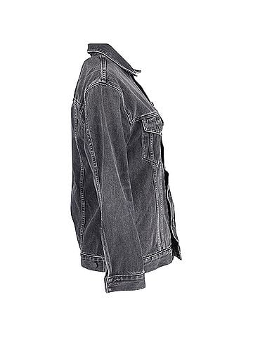 Alexander Wang Alexander Wang Oversized Daze Jacket in Black Cotton Denim  (view 2)