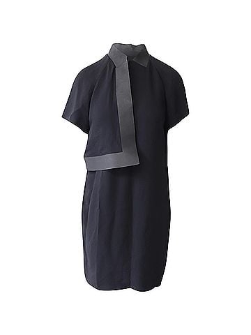 Alexander Wang Alexander Wang Shoulder Flap Dress in Black Viscose (view 1)