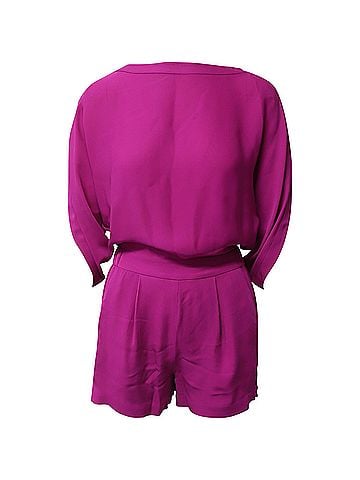 Diane von Furstenberg Diane Von Furstenberg Romper in Purple Silk (view 1)