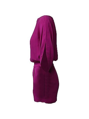 Diane von Furstenberg Diane Von Furstenberg Romper in Purple Silk (view 2)