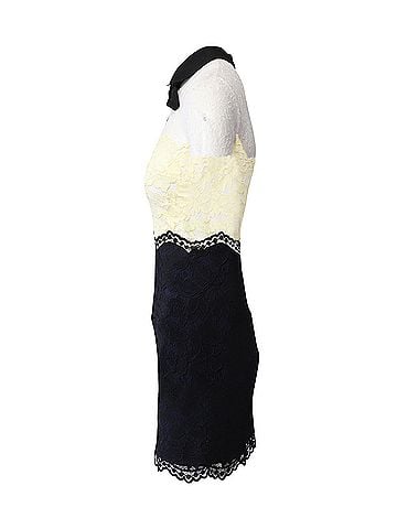 Sandro Sandro Paris Lace Midi Dress in Multicolor Polyester (view 2)