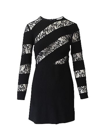 Sandro Sandro Paris Lace Cutout Dress in Black Polyester (view 1)