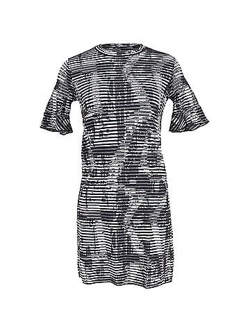 Missoni Missoni Printed Shift Dress in Metallic Viscose (view 1)
