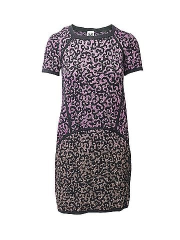 Missoni M Missoni Knitted Dress in Purple Polyamide (view 1)