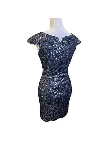 La Femme Glitter Mini Short Dress Cocktail Dress (view 2)