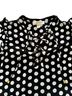 Michael Kors Polka Dots Black White Sleeveless Blouse Size M - photo 2