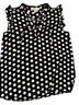 Michael Kors Polka Dots Black White Sleeveless Blouse Size M - photo 1