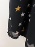 Lush 100% Polyester Stars Black White Jumpsuit Size M - photo 7