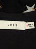 Lush 100% Polyester Stars Black White Jumpsuit Size M - photo 3