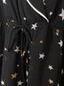Lush 100% Polyester Stars Black White Jumpsuit Size M - photo 6