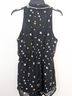 Lush 100% Polyester Stars Black White Jumpsuit Size M - photo 8