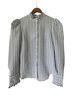 Veronica Beard Stripes Blue White Long Sleeve Button-Down Shirt Size M - photo 1