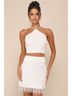 Lulus White Formal Skirt Size S - photo 5