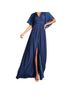 Halston Heritage 100% Polyester Solid Blue Cocktail Dress Size 2 - photo 13
