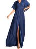 Halston Heritage 100% Polyester Solid Blue Cocktail Dress Size 2 - photo 1