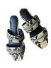 Rebecca Minkoff Snake Print Multi Color Sandals Size 6 1/2 - photo 1