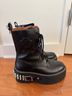Maje 100% Calf Leather Black Boots Size 7 - photo 4