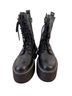 Maje 100% Calf Leather Black Boots Size 7 - photo 1