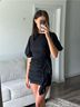 Rhode 100% Cotton Black Casual Dress Size XS - photo 6