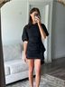 Rhode 100% Cotton Black Casual Dress Size XS - photo 4