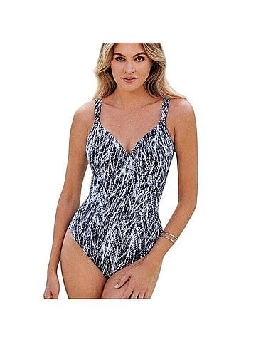Miraclesuit Chevron Python Siren One Piece Swimsuit (view 1)