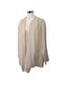 Chico's Color Block Marled Solid Tan Ivory Jacket Size XL - photo 4