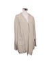 Chico's Color Block Marled Solid Tan Ivory Jacket Size XL - photo 5