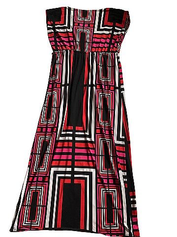 Worthington  Worthington Sleeveless Geometric Faux-Wrap Maxi Dress Casual Dress (view 2)