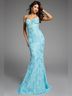 Jovani 100% Polyester Blue Cocktail Dress Size 8 - photo 3