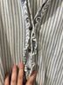 Eddie Bauer Stripes White Blue Long Sleeve Button-Down Shirt Size M - photo 4