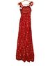 Free People 100% Viscose Floral Red Romper Size XS - photo 2