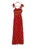 Free People 100% Viscose Floral Red Romper Size XS - photo 1