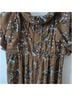 Elliatt 100% Polyester Floral Tan White Jumpsuit Size L - photo 9