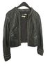 MICHAEL Michael Kors 100% Leather 100% Cotton Black Leather Jacket Size 2 - photo 1