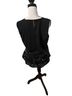 Ann Taylor Print Black White Sleeveless Blouse Size M - photo 2