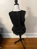 Ann Taylor Print Black White Sleeveless Blouse Size M - photo 4