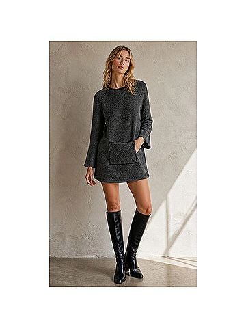 White + Warren Wool Dress (view 1)