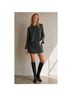 White + Warren Tweed Black White Wool Dress Size S - photo 1