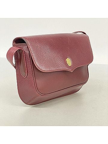 Cartier Cartier Must Shoulder Bag, Leather, Bordeaux, Women's (view 2)